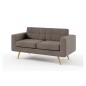 Canapé 2 places en tissu de qualité YVON, beige Canapé 2 places en tissu de qualité YVON, beige