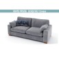 Canapé 3 places en tissu de qualité COSY, gris, Gris brun Canapé 3 places en tissu de qualité COSY, gris, Gris brun
