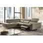 Canapé d'angle relax en 100% tout cuir de luxe italien avec relax électrique et coffre -, 5/6 places SORENTO, taupe, angle gauch Canapé d'angle relax en 100% tout cuir de luxe italien avec relax électrique et coffre -, 5/6 places SORENTO, taupe, angle gauch