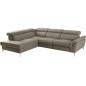 Canapé d'angle relax en 100% tout cuir de luxe italien avec relax électrique et coffre -, 5/6 places SORENTO, taupe, angle gauch Canapé d'angle relax en 100% tout cuir de luxe italien avec relax électrique et coffre -, 5/6 places SORENTO, taupe, angle gauch