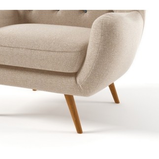 Canapé 3 places en tissu de qualité ZEST, beige
