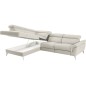 Canapé d'angle relax en 100% tout cuir de luxe italien avec relax électrique et coffre -, 5/6 places SORENTO, ivoire, angle gauc Canapé d'angle relax en 100% tout cuir de luxe italien avec relax électrique et coffre -, 5/6 places SORENTO, ivoire, angle gauc