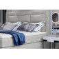 Ensemble boxspring complet tête de lit + sommiers + matelas + surmatelas VISTA de VENESETTI - tissu luxe gris - 160 x 200 cm, 16 Ensemble boxspring complet tête de lit + sommiers + matelas + surmatelas VISTA de VENESETTI - tissu luxe gris - 160 x 200 cm, 16