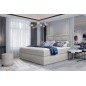Ensemble boxspring complet tête de lit + sommiers + matelas + surmatelas VISTA de VENESETTI - tissu luxe gris - 180 x 200 cm, 18 Ensemble boxspring complet tête de lit + sommiers + matelas + surmatelas VISTA de VENESETTI - tissu luxe gris - 180 x 200 cm, 18