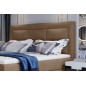 Ensemble boxspring complet tête de lit + sommiers + matelas + surmatelas VISTA VELOURS de VENESETTI - tissu velours luxe marron Ensemble boxspring complet tête de lit + sommiers + matelas + surmatelas VISTA VELOURS de VENESETTI - tissu velours luxe marron