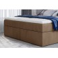 Ensemble boxspring complet tête de lit + sommiers + matelas + surmatelas VISTA VELOURS de VENESETTI - tissu velours luxe marron Ensemble boxspring complet tête de lit + sommiers + matelas + surmatelas VISTA VELOURS de VENESETTI - tissu velours luxe marron