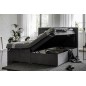 Ensemble boxspring complet tête de lit + sommiers + matelas + surmatelas VISTA VELOURS de VENESETTI - tissu velours luxe chocola Ensemble boxspring complet tête de lit + sommiers + matelas + surmatelas VISTA VELOURS de VENESETTI - tissu velours luxe chocola
