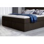 Ensemble boxspring complet tête de lit + sommiers + matelas + surmatelas VISTA VELOURS de VENESETTI - tissu velours luxe chocola Ensemble boxspring complet tête de lit + sommiers + matelas + surmatelas VISTA VELOURS de VENESETTI - tissu velours luxe chocola