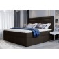 Ensemble boxspring complet tête de lit + sommiers + matelas + surmatelas VISTA VELOURS de VENESETTI - tissu velours luxe chocola Ensemble boxspring complet tête de lit + sommiers + matelas + surmatelas VISTA VELOURS de VENESETTI - tissu velours luxe chocola
