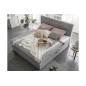 Ensemble boxspring complet tête de lit + sommiers + matelas + surmatelas VISTA VELOURS de VENESETTI - tissu velours luxe gris - Ensemble boxspring complet tête de lit + sommiers + matelas + surmatelas VISTA VELOURS de VENESETTI - tissu velours luxe gris -