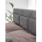 Ensemble boxspring complet tête de lit + sommiers + matelas + surmatelas VISTA VELOURS de VENESETTI - tissu velours luxe gris - Ensemble boxspring complet tête de lit + sommiers + matelas + surmatelas VISTA VELOURS de VENESETTI - tissu velours luxe gris -