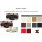 Canapé d'angle en cuir italien 7 places EVITA, couleur personnalisée, angle gauche Canapé d'angle en cuir italien 7 places EVITA, couleur personnalisée, angle gauche
