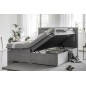 Ensemble boxspring complet tête de lit + sommiers + matelas + surmatelas VISTA de VENESETTI - simili cuir ivoire - 160 x 200 cm, Ensemble boxspring complet tête de lit + sommiers + matelas + surmatelas VISTA de VENESETTI - simili cuir ivoire - 160 x 200 cm,