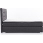 Ensemble boxspring complet tête de lit + sommiers + matelas + surmatelas INAYA de VENESETTI - tissu luxe gris foncé - 140x200 cm Ensemble boxspring complet tête de lit + sommiers + matelas + surmatelas INAYA de VENESETTI - tissu luxe gris foncé - 140x200 cm