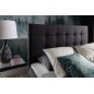 Ensemble boxspring complet tête de lit + sommiers + matelas + surmatelas INAYA de VENESETTI - tissu luxe noir - 180x200 cm Ensemble boxspring complet tête de lit + sommiers + matelas + surmatelas INAYA de VENESETTI - tissu luxe noir - 180x200 cm