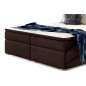 Ensemble boxspring complet tête de lit + sommiers + matelas + surmatelas INAYA de VENESETTI - tissu luxe chocolat - 160x200 cm Ensemble boxspring complet tête de lit + sommiers + matelas + surmatelas INAYA de VENESETTI - tissu luxe chocolat - 160x200 cm