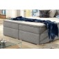 Ensemble boxspring complet tête de lit + sommiers + matelas + surmatelas INAYA de VENESETTI - tissu luxe gris - 180x200 cm Ensemble boxspring complet tête de lit + sommiers + matelas + surmatelas INAYA de VENESETTI - tissu luxe gris - 180x200 cm