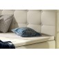 Ensemble boxspring complet tête de lit + sommiers + matelas + surmatelas INAYA de VENESETTI - simili cuir beige - 140x200 cm Ensemble boxspring complet tête de lit + sommiers + matelas + surmatelas INAYA de VENESETTI - simili cuir beige - 140x200 cm