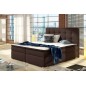Ensemble boxspring complet tête de lit + sommiers + matelas + surmatelas INAYA de VENESETTI - simili cuir chocolat - 140x200 cm Ensemble boxspring complet tête de lit + sommiers + matelas + surmatelas INAYA de VENESETTI - simili cuir chocolat - 140x200 cm