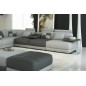 Canapé d'angle en cuir italien 6/7 places PETIT ELIXIR, gris clair et gris foncé, angle gauche Canapé d'angle en cuir italien 6/7 places PETIT ELIXIR, gris clair et gris foncé, angle gauche