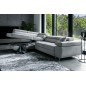 -Canapé d'angle convertible en velours luxe 5 places, avec coffre, gris clair, angle gauche (vu de face), ANNECY VELOURS -Canapé d'angle convertible en velours luxe 5 places, avec coffre, gris clair, angle gauche (vu de face), ANNECY VELOURS