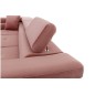 -Canapé d'angle convertible en velours luxe 5 places, avec coffre, rose pale, angle gauche (vu de face), ANNECY VELOURS -Canapé d'angle convertible en velours luxe 5 places, avec coffre, rose pale, angle gauche (vu de face), ANNECY VELOURS