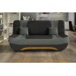 Canapé 3 places convertible et espace de rangement - bicolore anthracite / gris clair - en tissu de qualité, EWIN Canapé 3 places convertible et espace de rangement - bicolore anthracite / gris clair - en tissu de qualité, EWIN