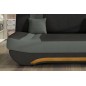 Canapé 3 places convertible et espace de rangement - bicolore anthracite / gris clair - en tissu de qualité, EWIN Canapé 3 places convertible et espace de rangement - bicolore anthracite / gris clair - en tissu de qualité, EWIN