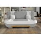 Canapé 3 places convertible et espace de rangement - bicolore blanc / gris clair - en tissu de qualité, EWIN, Anthracite / Gris Canapé 3 places convertible et espace de rangement - bicolore blanc / gris clair - en tissu de qualité, EWIN, Anthracite / Gris