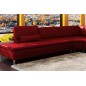 Canapé d'angle en cuir italien 6/7 places PLENITUDE, rouge Canapé d'angle en cuir italien 6/7 places PLENITUDE, rouge