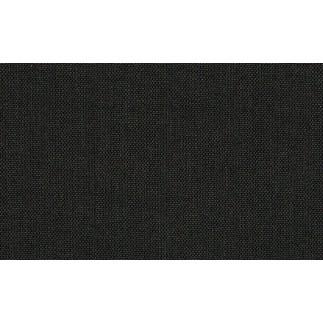 - Canapé d'angle convertible en tissu luxe noir et simili cuir blanc cassé, 5 places, avec coffre, angle gauche (vu de face) - R