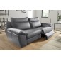 2EME paiement de la commande: Canapé taille 2 places avec 2 relax en 100% tout cuir épais de luxe italien avec 2 relax électriqu