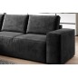Canapé d'angle convertible - SIDNEY VELOURS - en tissu Luxe - 5/6 places, couleur anthracite, angle gauche (vu de face) Canapé d'angle convertible - SIDNEY VELOURS - en tissu Luxe - 5/6 places, couleur anthracite, angle gauche (vu de face)