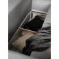 Canapé d'angle convertible - SIDNEY VELOURS - en tissu Luxe - 5/6 places, couleur anthracite, angle gauche (vu de face) Canapé d'angle convertible - SIDNEY VELOURS - en tissu Luxe - 5/6 places, couleur anthracite, angle gauche (vu de face)