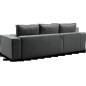 Canapé d'angle convertible - SIDNEY VELOURS - en tissu Luxe - 5/6 places, couleur anthracite, angle gauche (vu de face) Canapé d'angle convertible - SIDNEY VELOURS - en tissu Luxe - 5/6 places, couleur anthracite, angle gauche (vu de face)