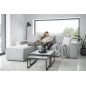 - Canapé d'angle convertible - SIDNEY VELOURS - en tissu Luxe - 5/6 places, gris clair, angle gauche (vu de face) - Canapé d'angle convertible - SIDNEY VELOURS - en tissu Luxe - 5/6 places, gris clair, angle gauche (vu de face)