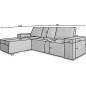 Canapé d'angle convertible - SIDNEY VELOURS - en tissu Luxe - 5/6 places, anthracite, angle gauche (vu de face) Canapé d'angle convertible - SIDNEY VELOURS - en tissu Luxe - 5/6 places, anthracite, angle gauche (vu de face)