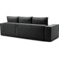 Canapé d'angle convertible - SIDNEY VELOURS - en tissu Luxe - 5/6 places, anthracite, angle droit (vu de face) Canapé d'angle convertible - SIDNEY VELOURS - en tissu Luxe - 5/6 places, anthracite, angle droit (vu de face)