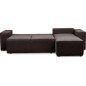 Canapé d'angle convertible - SIDNEY VELOURS - en tissu Luxe - 5/6 places, chocolat, angle droit (vu de face) Canapé d'angle convertible - SIDNEY VELOURS - en tissu Luxe - 5/6 places, chocolat, angle droit (vu de face)