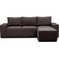 Canapé d'angle convertible - SIDNEY VELOURS - en tissu Luxe - 5/6 places, chocolat, angle droit (vu de face) Canapé d'angle convertible - SIDNEY VELOURS - en tissu Luxe - 5/6 places, chocolat, angle droit (vu de face)