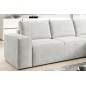Canapé d'angle convertible - SIDNEY VELOURS - en tissu Luxe - 5/6 places, blanc cassé, angle droit (vu de face) Canapé d'angle convertible - SIDNEY VELOURS - en tissu Luxe - 5/6 places, blanc cassé, angle droit (vu de face)