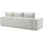 Canapé d'angle convertible - SIDNEY VELOURS - en tissu Luxe - 5/6 places, blanc cassé, angle droit (vu de face) Canapé d'angle convertible - SIDNEY VELOURS - en tissu Luxe - 5/6 places, blanc cassé, angle droit (vu de face)