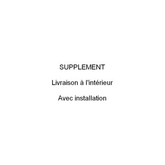 Supplément pour livraison à l'intérieur de l'habitation et pour l'installation du canapé. La reprise de l'ancien canapé incluse,