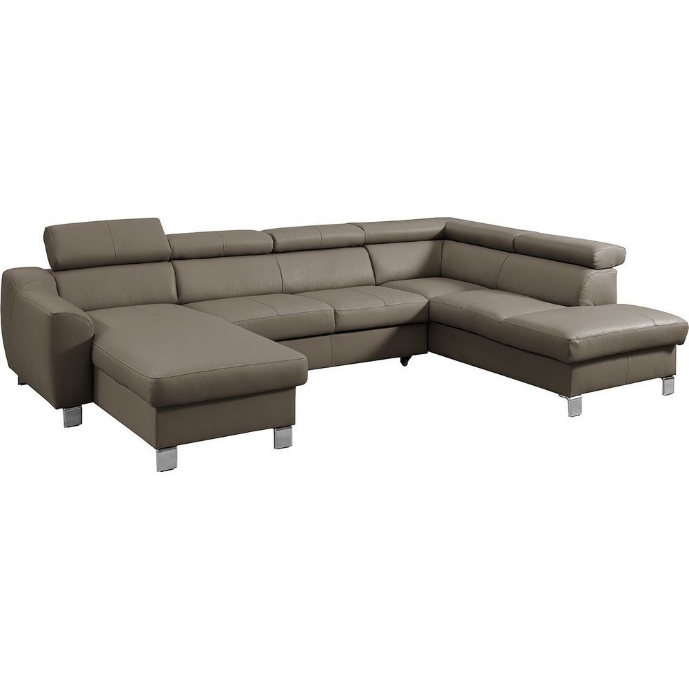 2eme paiement de la commande : Canapé d'angle convertible en cuir italien de luxe 7/8 places aston, taupe, angle droit: 6x sans 2eme paiement de la commande : Canapé d'angle convertible en cuir italien de luxe 7/8 places aston, taupe, angle droit: 6x sans