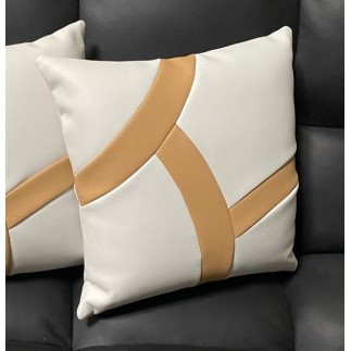 Coussin en cuir luxe