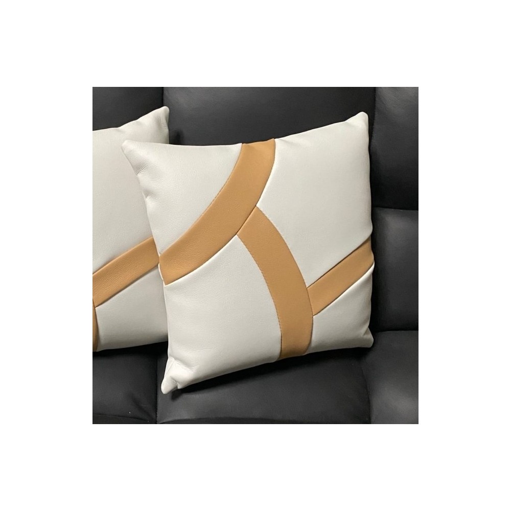 Coussin en cuir luxe