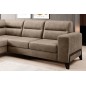 Canapé d'angle convertible - CASTA VELOURS - en tissu Luxe, beige, 5/6 places, angle gauche (vu de face) Canapé d'angle convertible - CASTA VELOURS - en tissu Luxe, beige, 5/6 places, angle gauche (vu de face)
