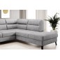 Canapé d'angle convertible - CASTA VELOURS - en tissu Luxe, gris, 5/6 places, angle droit (vu de face) Canapé d'angle convertible - CASTA VELOURS - en tissu Luxe, gris, 5/6 places, angle droit (vu de face)