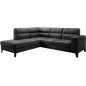 Canapé d'angle convertible - CASTA VELOURS - en tissu Luxe, anthracite, 5/6 places, angle gauche (vu de face) Canapé d'angle convertible - CASTA VELOURS - en tissu Luxe, anthracite, 5/6 places, angle gauche (vu de face)