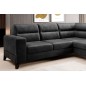 Canapé d'angle convertible - CASTA VELOURS - en tissu Luxe, anthracite, 5/6 places, angle droit (vu de face) Canapé d'angle convertible - CASTA VELOURS - en tissu Luxe, anthracite, 5/6 places, angle droit (vu de face)